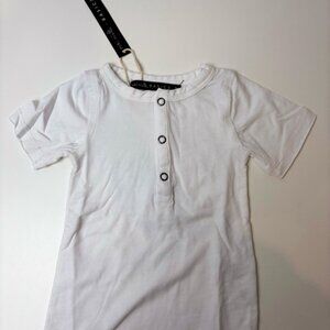 NWT Miki Miette Basics 3M White Short Sleeve tee